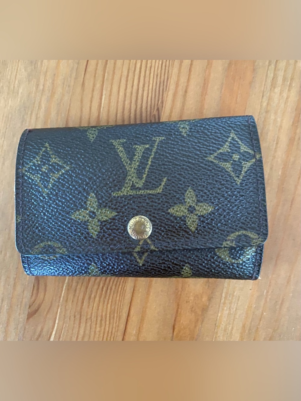 Louis Vuitton LV Monogram Canvas Key Card Holder Case